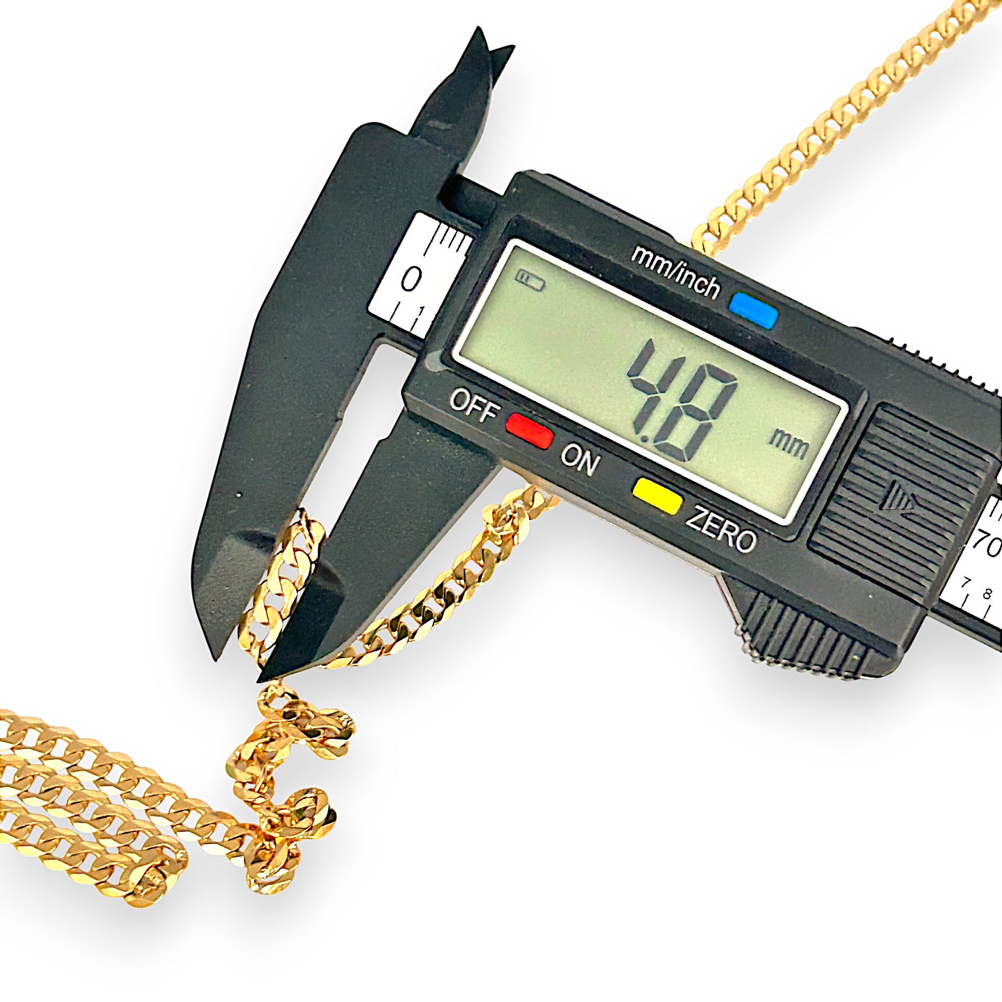 GOLD DEAL | 9ct (9K) Gold Flat Curb Link 70cm Chain Valuation $4,175