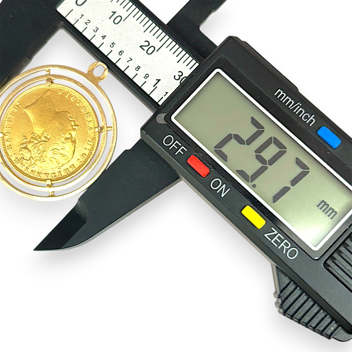 NZGD | Imperial Legacy 22ct Full Sovereign 1872 in 9ct Gold Pendant