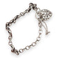SILVER DEAL | Sterling Silver Filigree Heart Padlock Bracelet 19cm