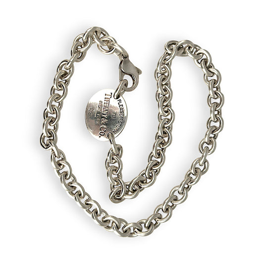 SALE | TIFFANY & CO. Return To Oval Tag Necklace. R # 446