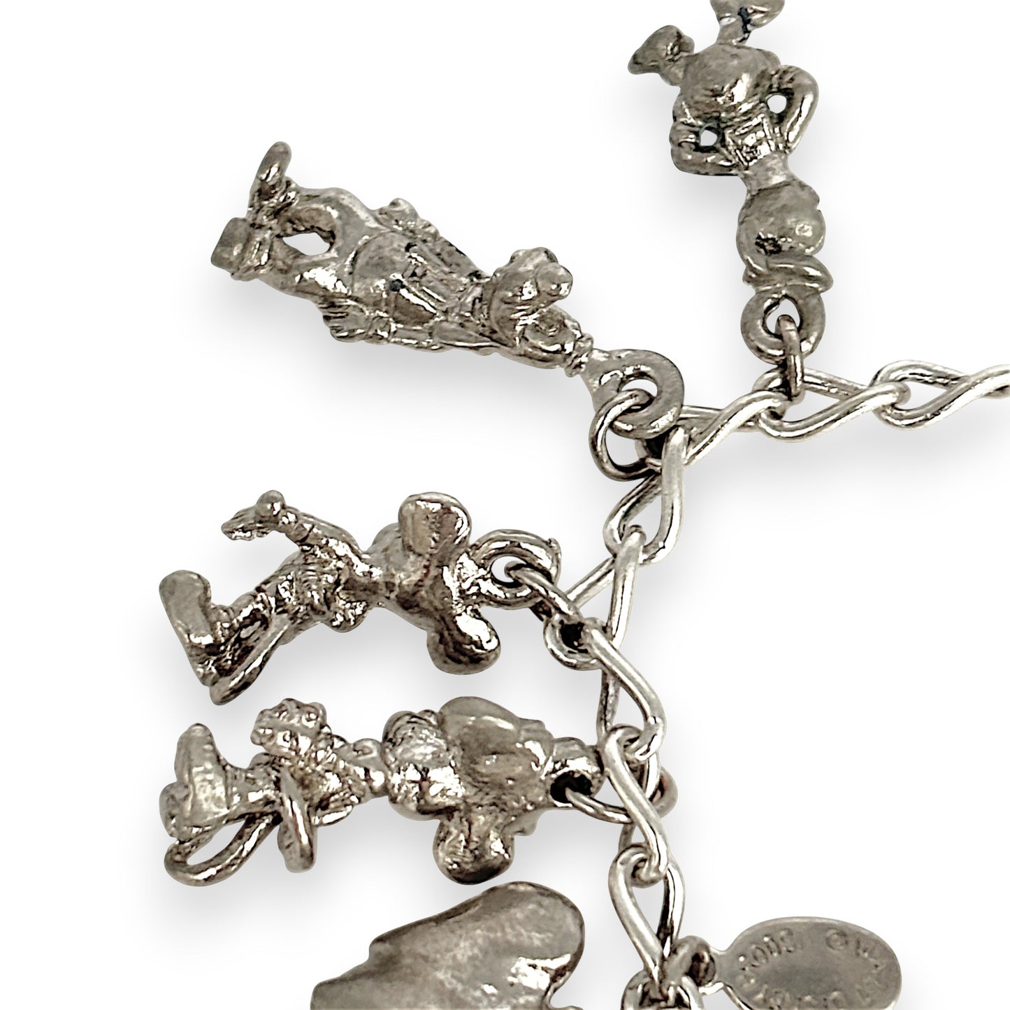 SILVER DEAL | Sterling Silver Vintage Charm Bracelet 19.5cm