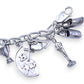 SILVER DEAL | Sterling Silver Vintage Charm Bracelet 19.5cm