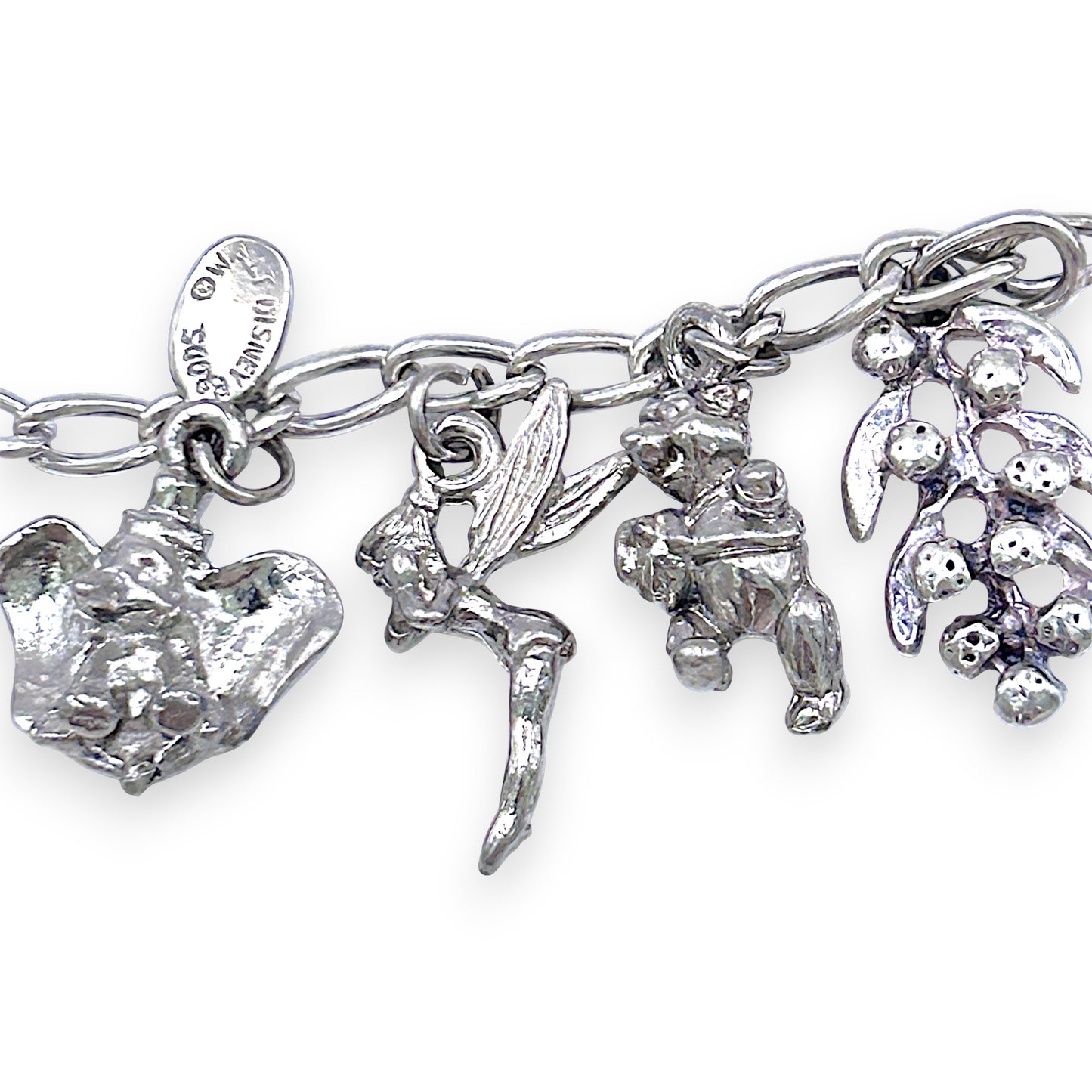 SILVER DEAL | Sterling Silver Vintage Charm Bracelet 19.5cm