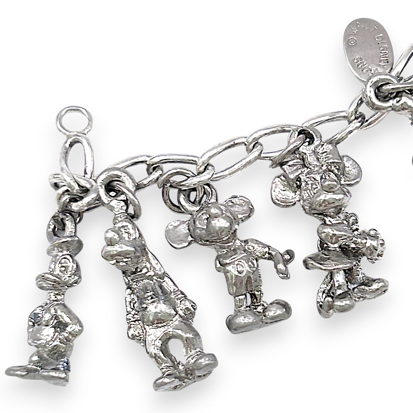 SILVER DEAL | Sterling Silver Vintage Charm Bracelet 19.5cm