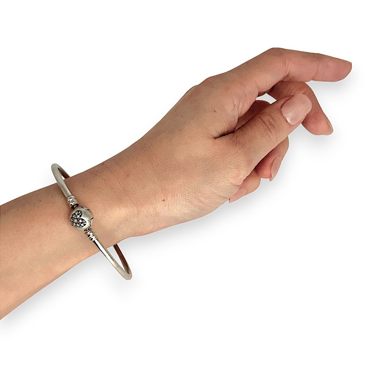 SILVER DEAL | Pandora Moments Bangle - You Melt My Heart, Size 21