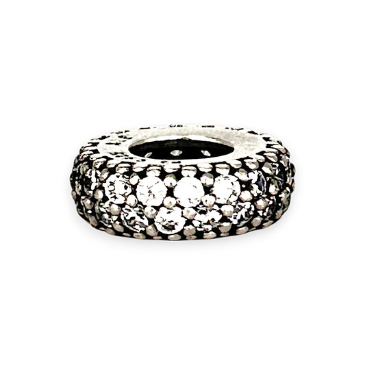 SILVER DEAL | Pandora Sterling Silver Spacer Charm - Clear Sparkle