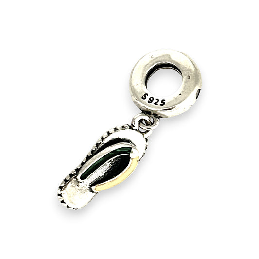 SILVER DEAL | Sterling Silver Dangle Charm - Flip Flop