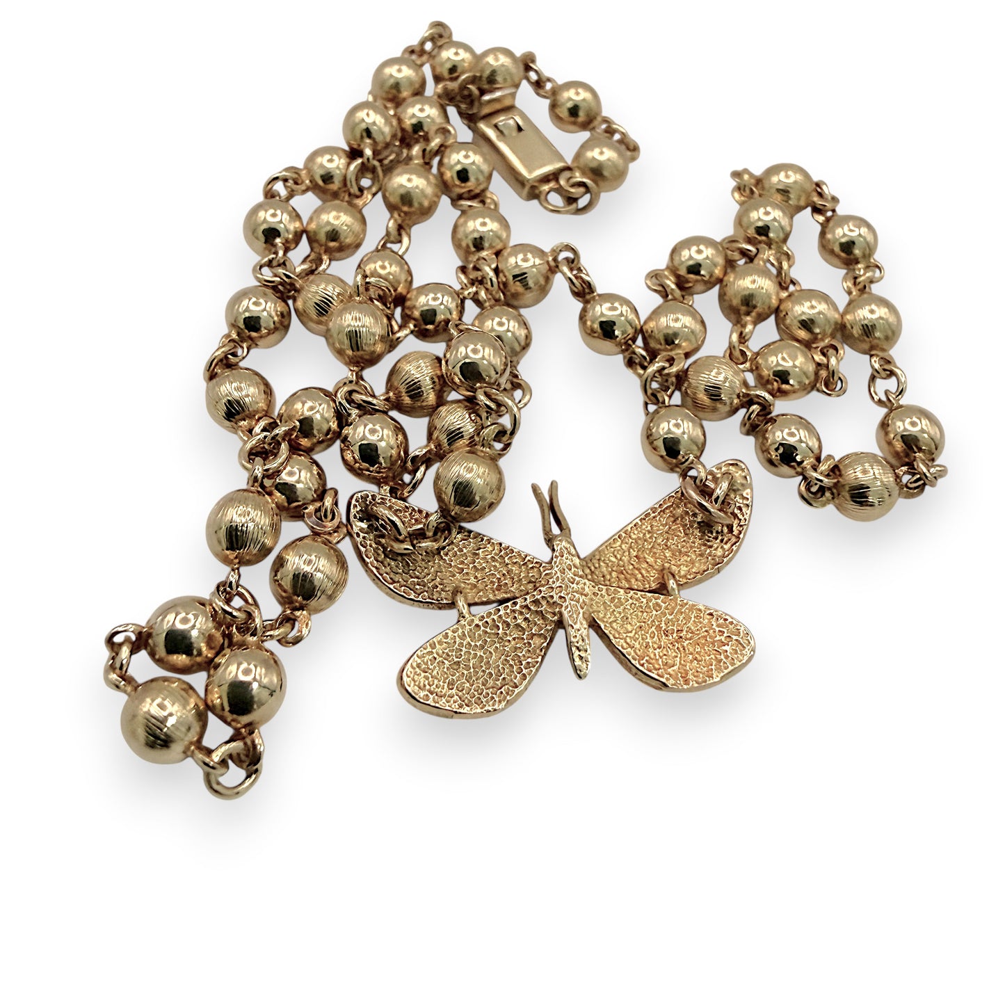 NZGD | 18ct Gold Butterfly Bloom Necklace 45cm
