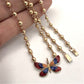 NZGD | 18ct Gold Butterfly Bloom Necklace 45cm