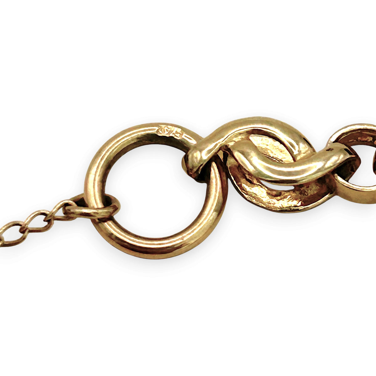 NZGD | 9ct Gold Auric Love‑Link Bracelet Bracelet 18cm