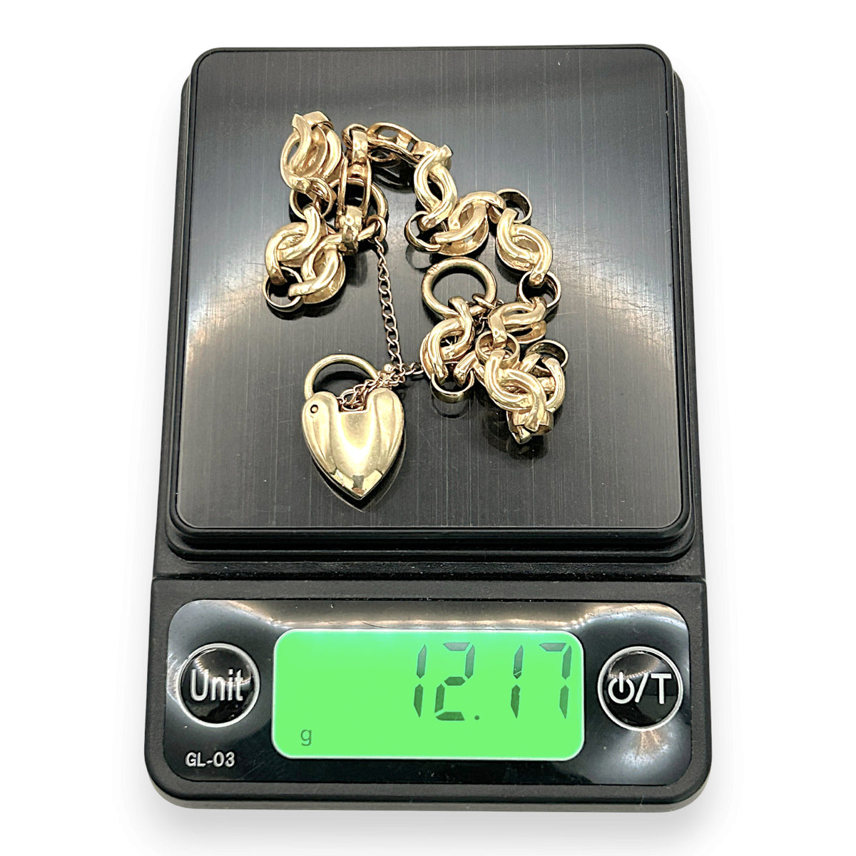 NZGD | 9ct Gold Auric Love‑Link Bracelet Bracelet 18cm