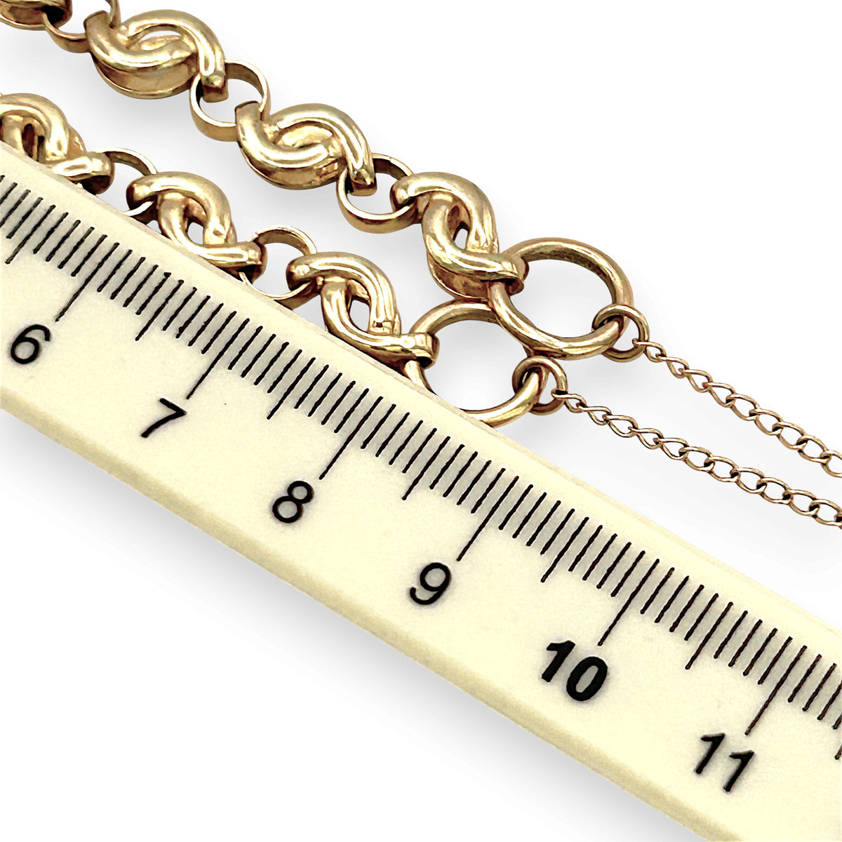 NZGD | 9ct Gold Auric Love‑Link Bracelet Bracelet 18cm