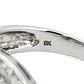 NZGD | 9ct White Gold Infinity Glow CZ Ring, Size M