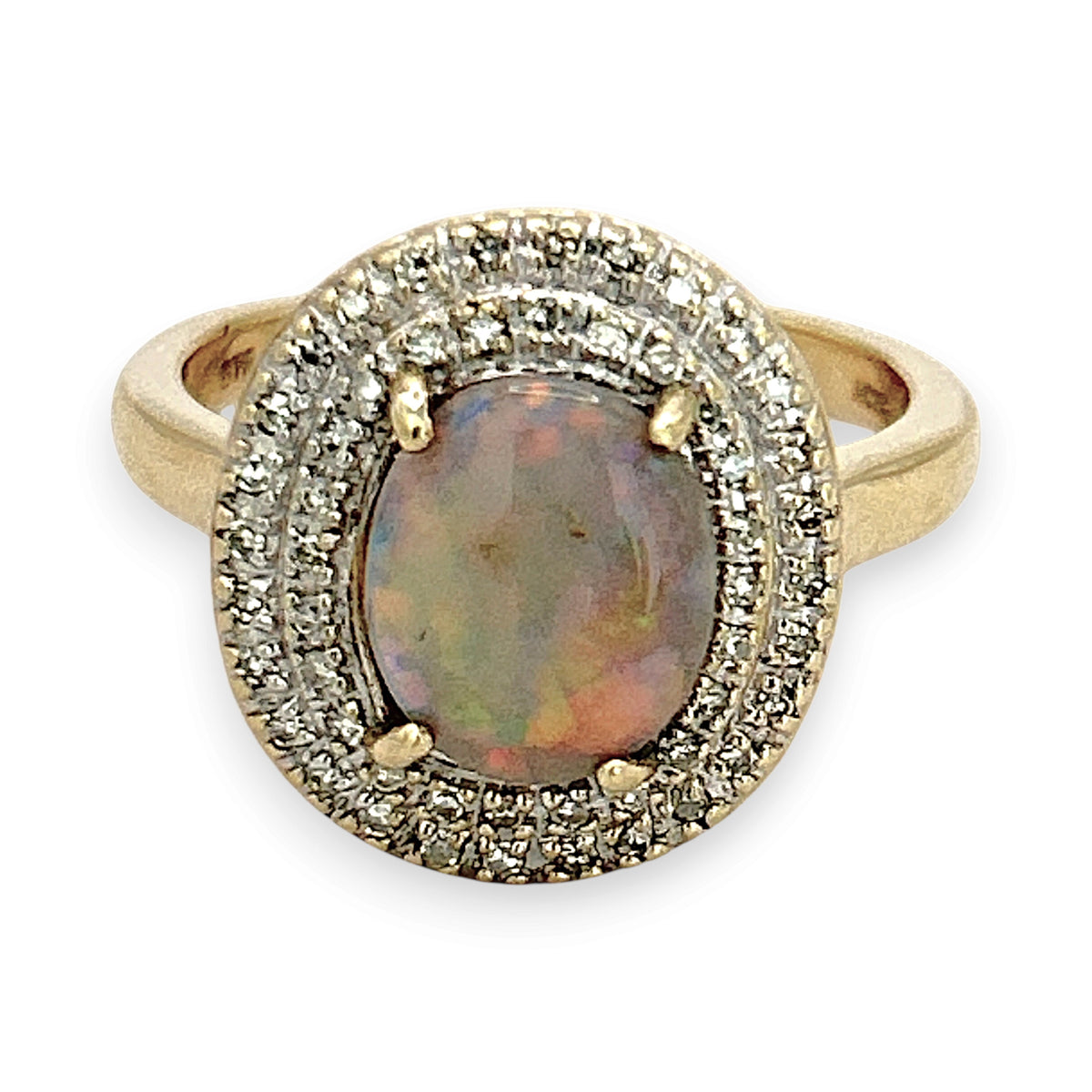 NZGD | 9ct Gold Vintage Style Opal Ring Valuation $2,000