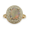 NZGD | 9ct Gold Vintage Style Opal Ring Valuation $2,000