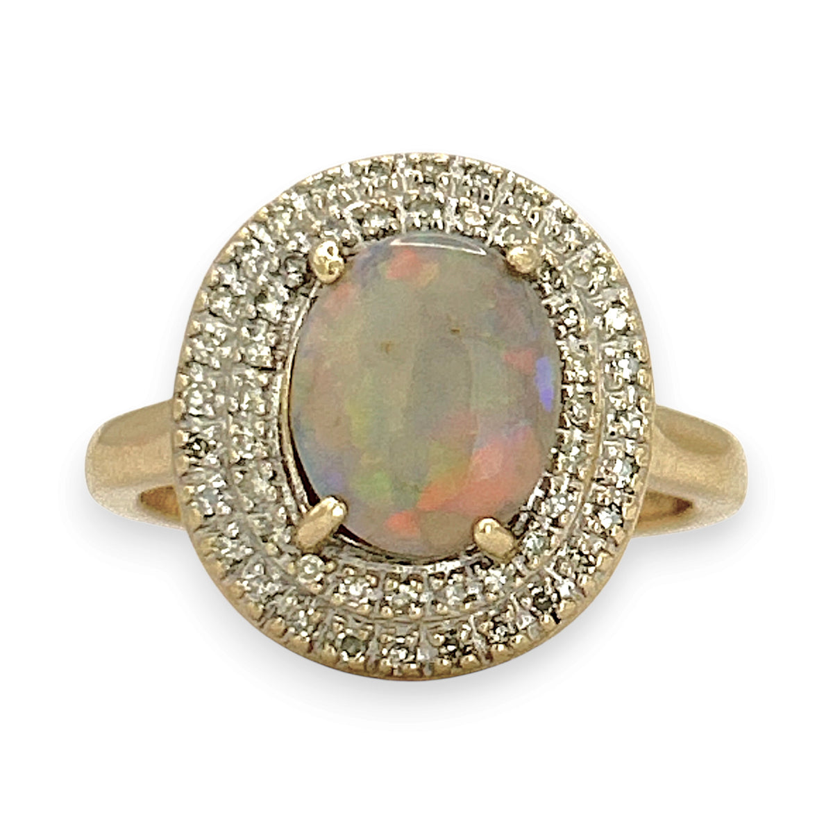 NZGD | 9ct Gold Vintage Style Opal Ring Valuation $2,000