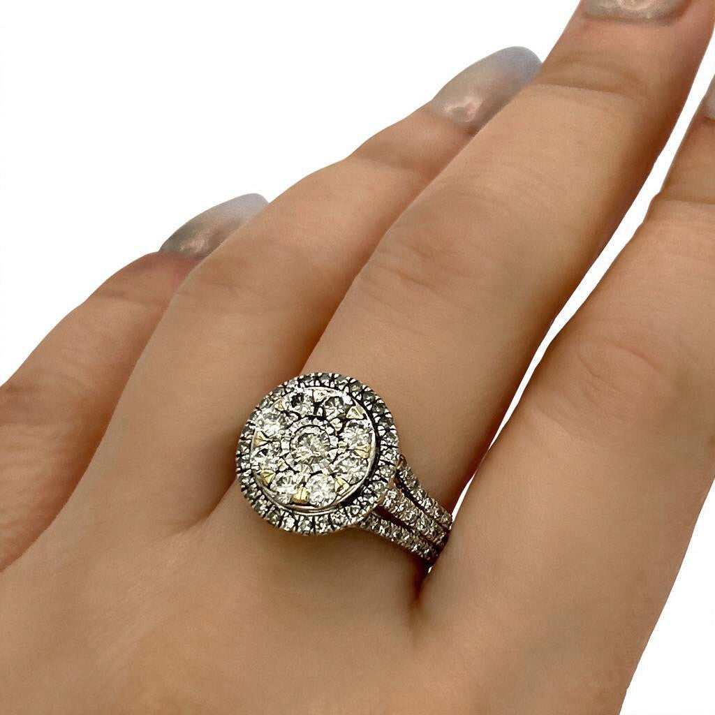 NZGD | 9ct Gold Celestial Bloom Diamond Ring TDW 1.20ct Valuation $4,000