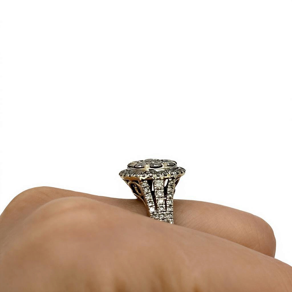 NZGD | 9ct Gold Celestial Bloom Diamond Ring TDW 1.20ct Valuation $4,000