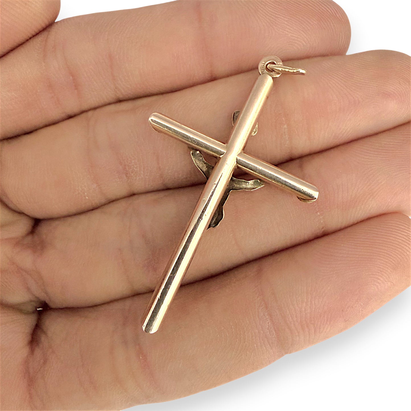 NZGD | 9ct Gold Cross of Strong Faith 45.2mm