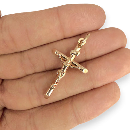 NZGD | 9ct Gold UNOAERRE Cross of Devotion 35.0mm