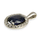 NZGD | 9ct White Gold Evening Grace Sapphire Pendant 16.6mm