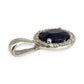 NZGD | 9ct White Gold Evening Grace Sapphire Pendant 16.6mm