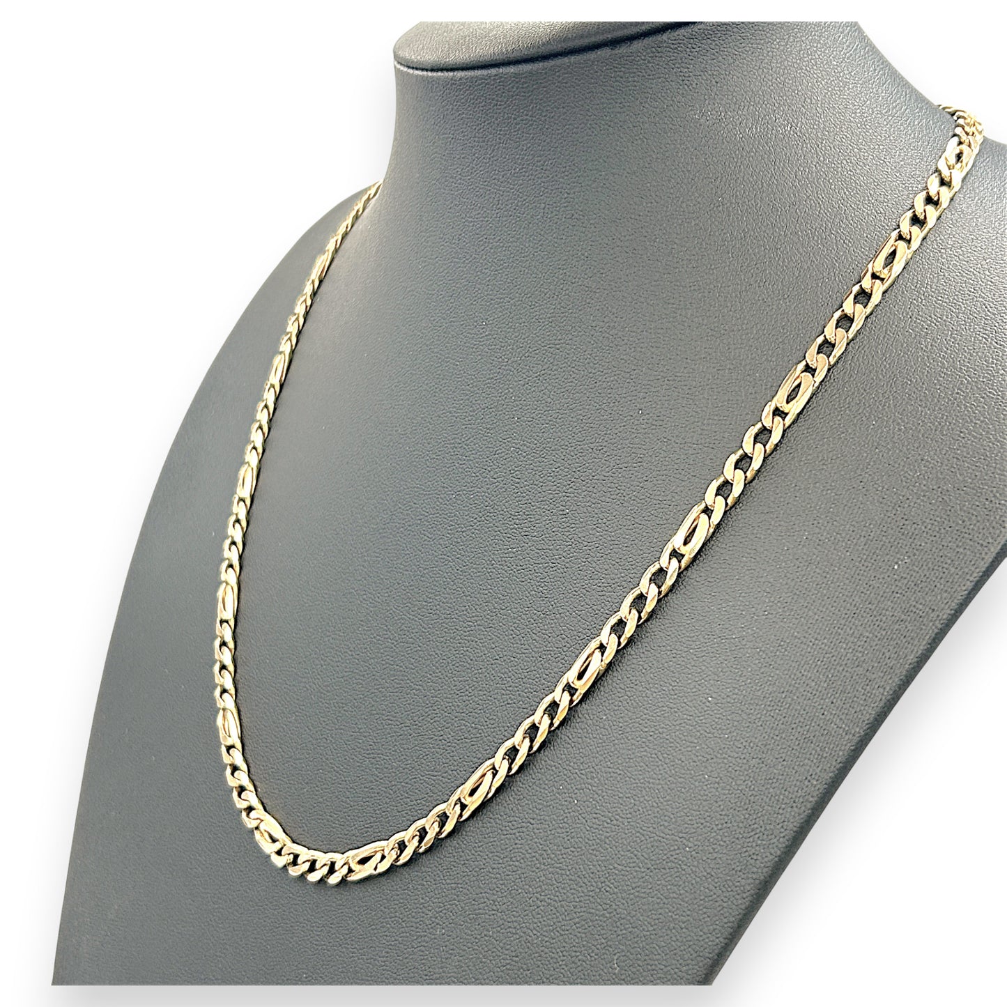 NZGD | 9ct Gold UNOAERRE Heritage Figaro‑Curb Chain Valuation $12,500