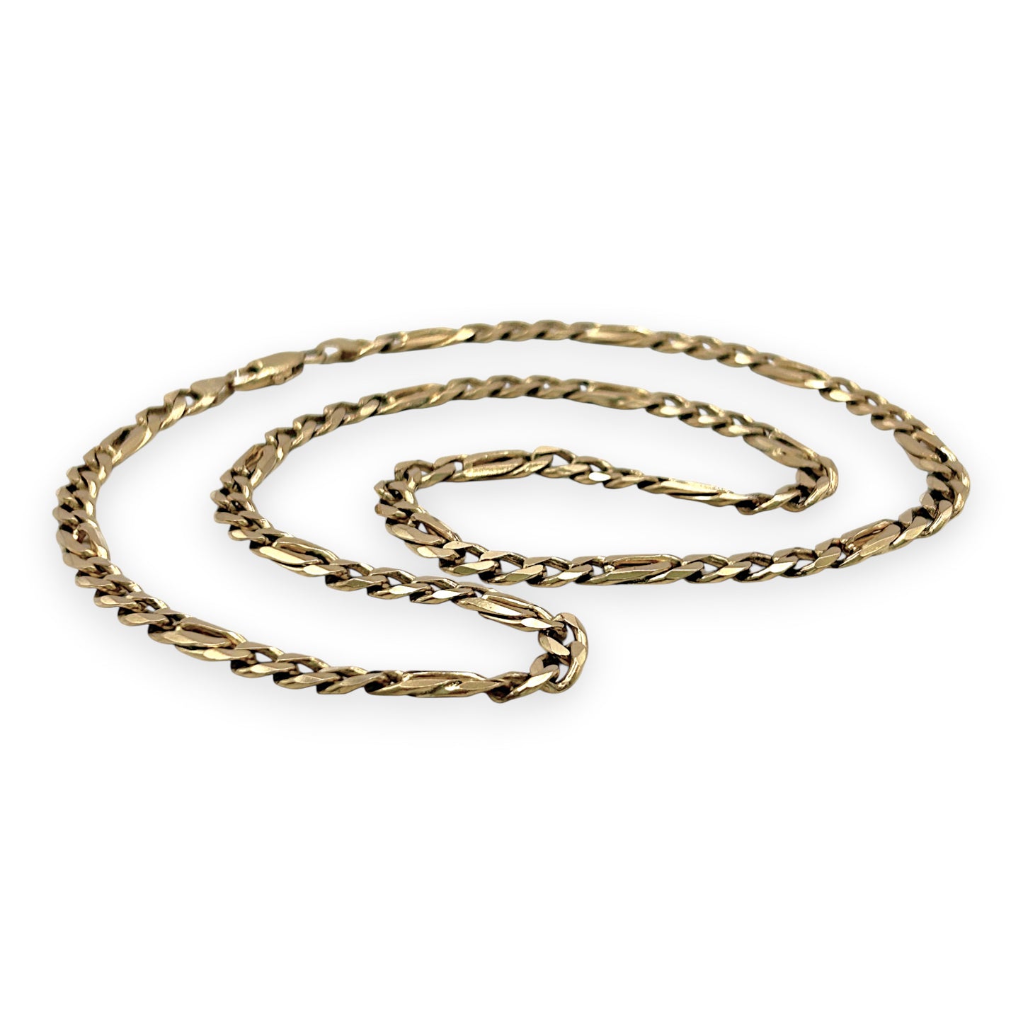NZGD | 9ct Gold UNOAERRE Heritage Figaro‑Curb Chain Valuation $12,500
