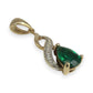NZGD | 9ct Gold Emerald Whisper Pendant