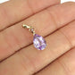 NZGD | 9ct Gold Violet Magic Teardrop Pendant