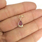 NZGD | 9ct Gold Violet Magic Teardrop Pendant