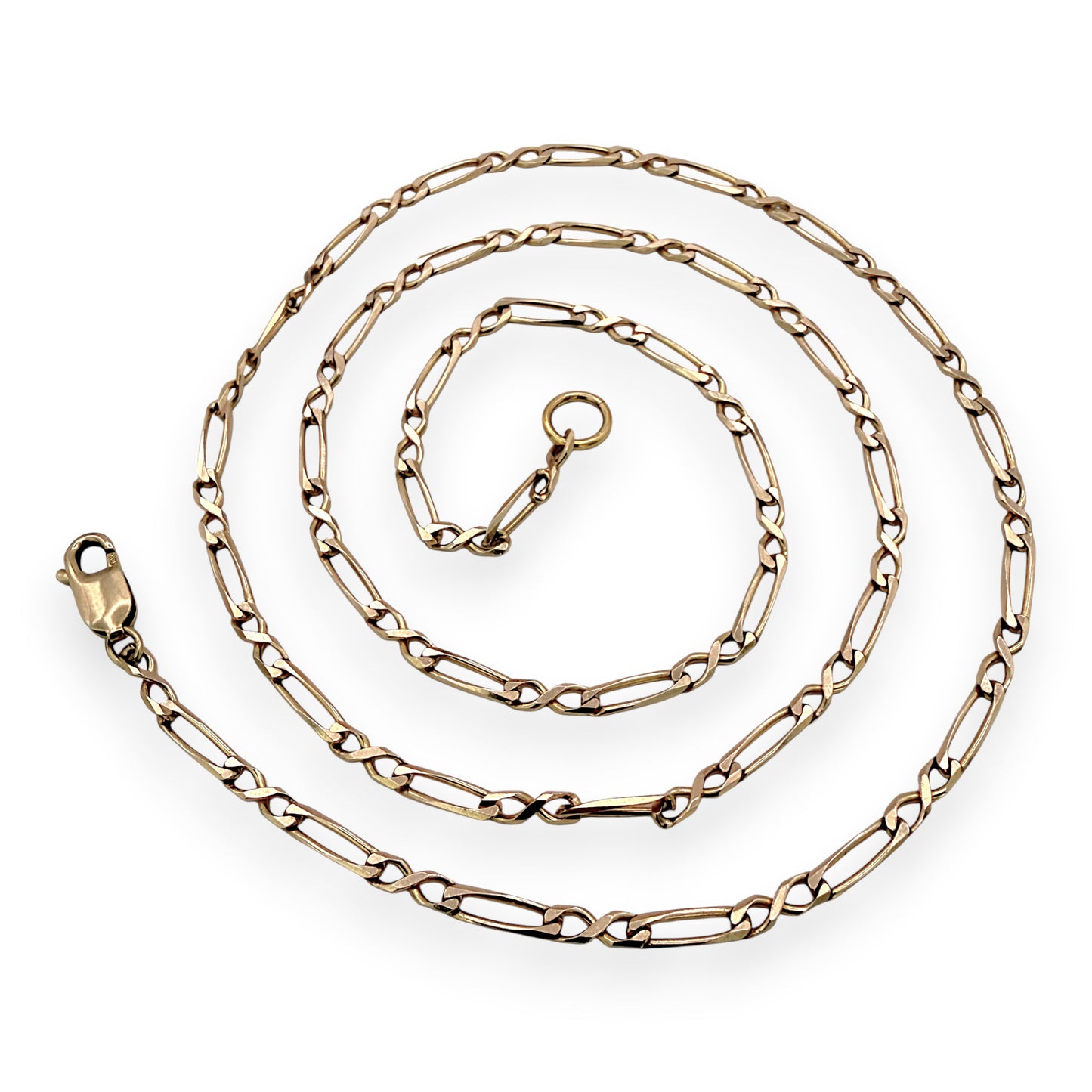 NZGD | 10ct Gold Golden Rarity 2x1 Figaro Chain 69cm