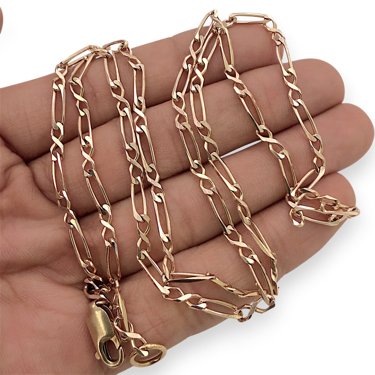 NZGD | 10ct Gold Golden Rarity 2x1 Figaro Chain 69cm