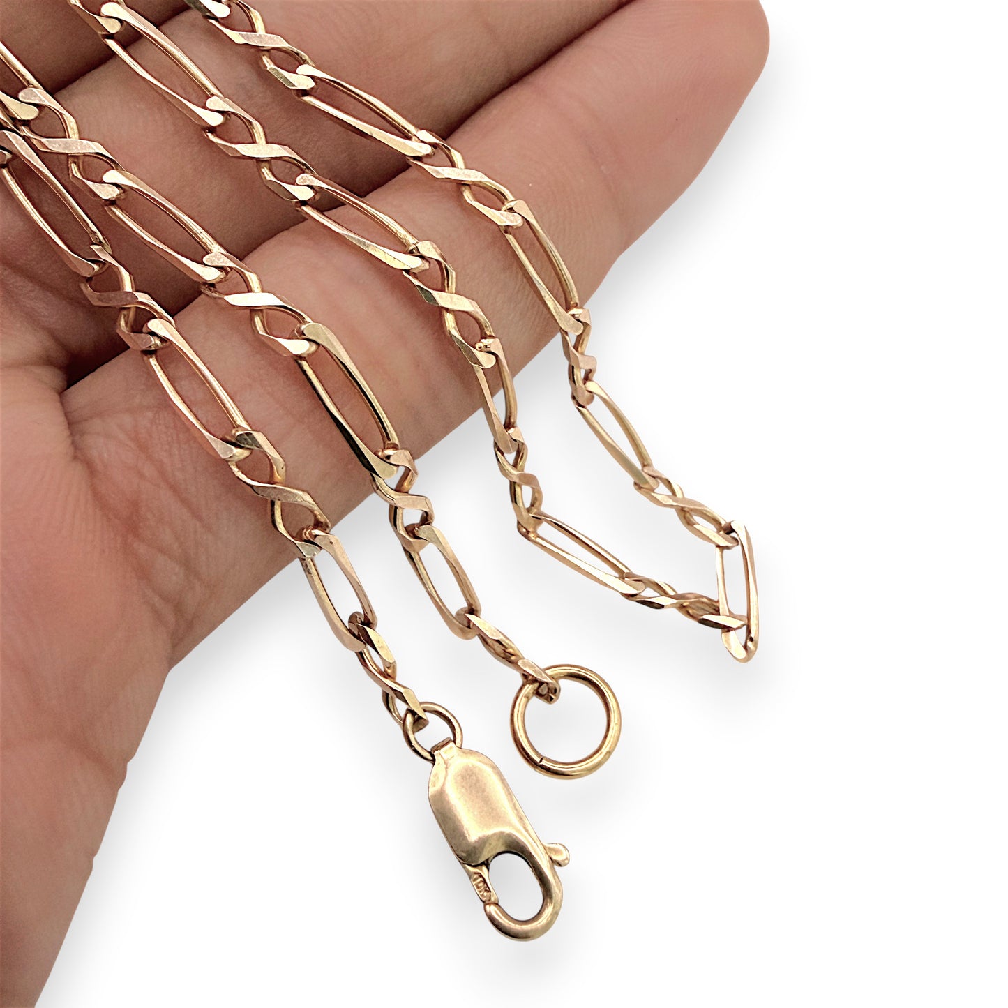 NZGD | 10ct Gold Golden Rarity 2x1 Figaro Chain 69cm