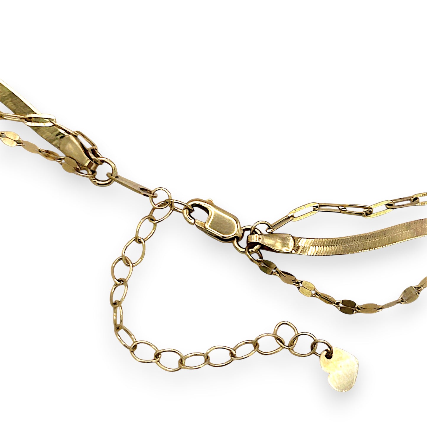 NZGD | 10ct Gold Golden Trio Harmony Necklace