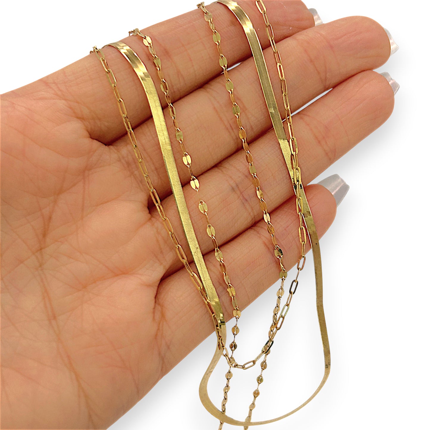 NZGD | 10ct Gold Golden Trio Harmony Necklace