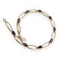 NZGD | 10ct Gold Vintage Sapphire Figaro Bracelet 20cm