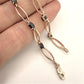 NZGD | 10ct Gold Vintage Sapphire Figaro Bracelet 20cm
