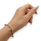 NZGD | 10ct Gold Golden Whisper Heart Charm Bracelet 19.5cm