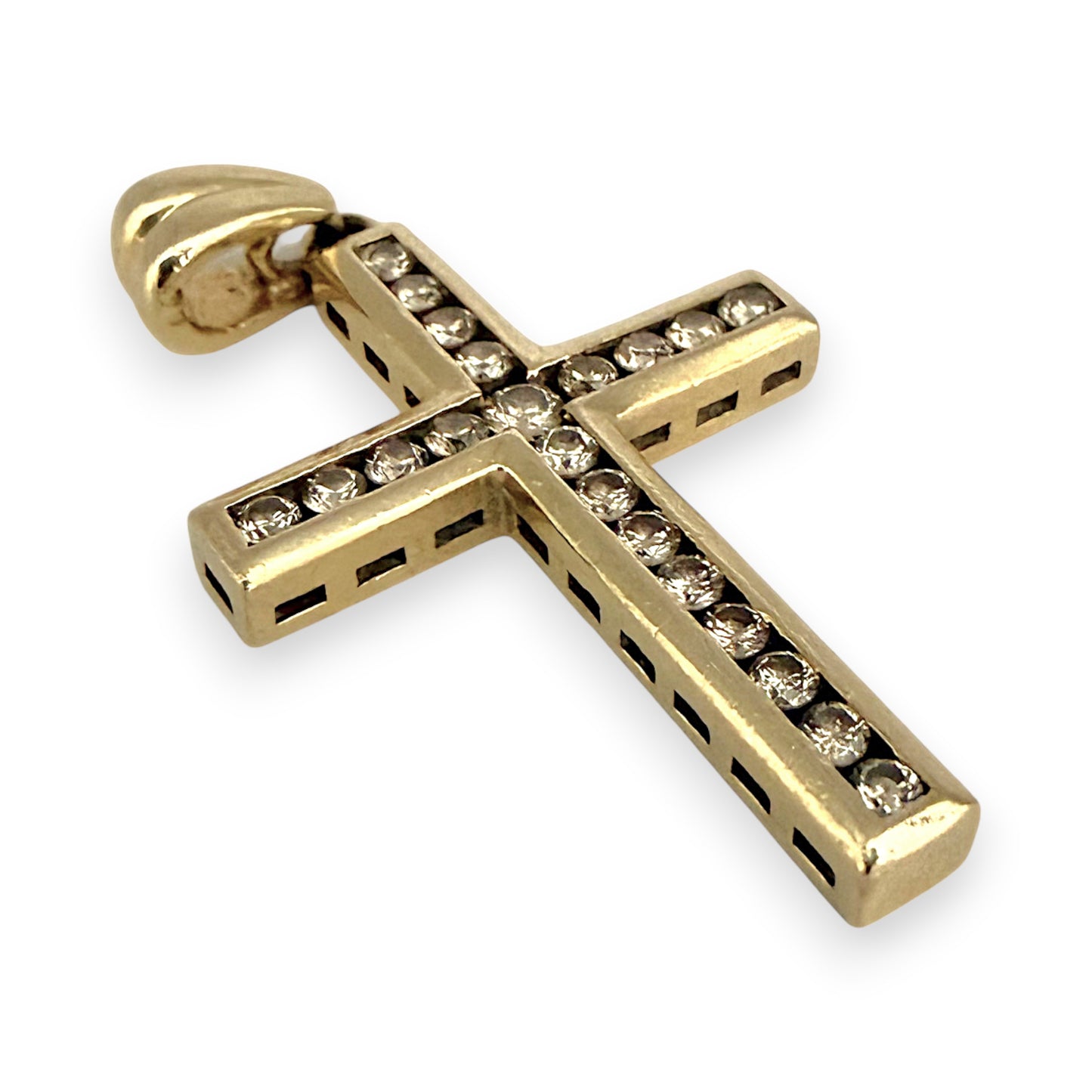 NZGD | 10ct Gold MICHAEL HILL Radiant Faith Cross 28.7mm