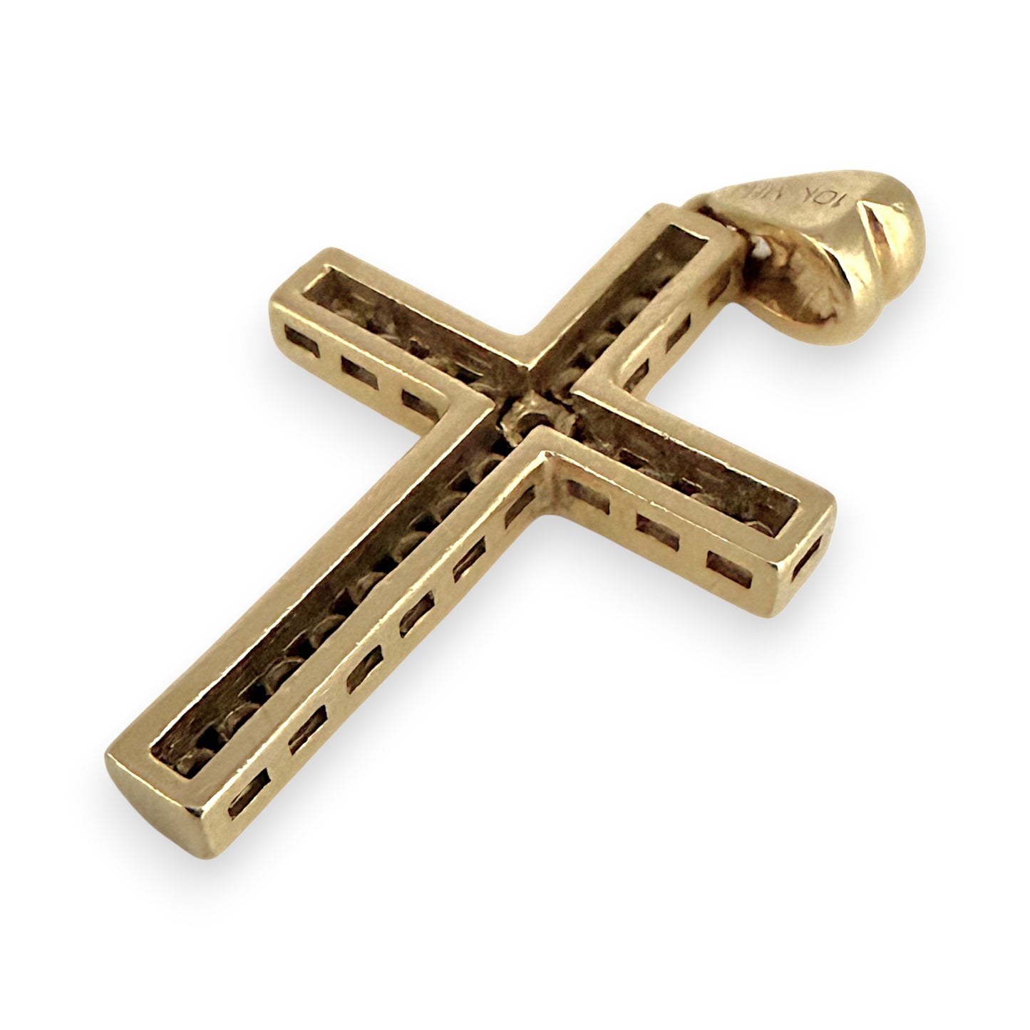 NZGD | 10ct Gold MICHAEL HILL Radiant Faith Cross 28.7mm