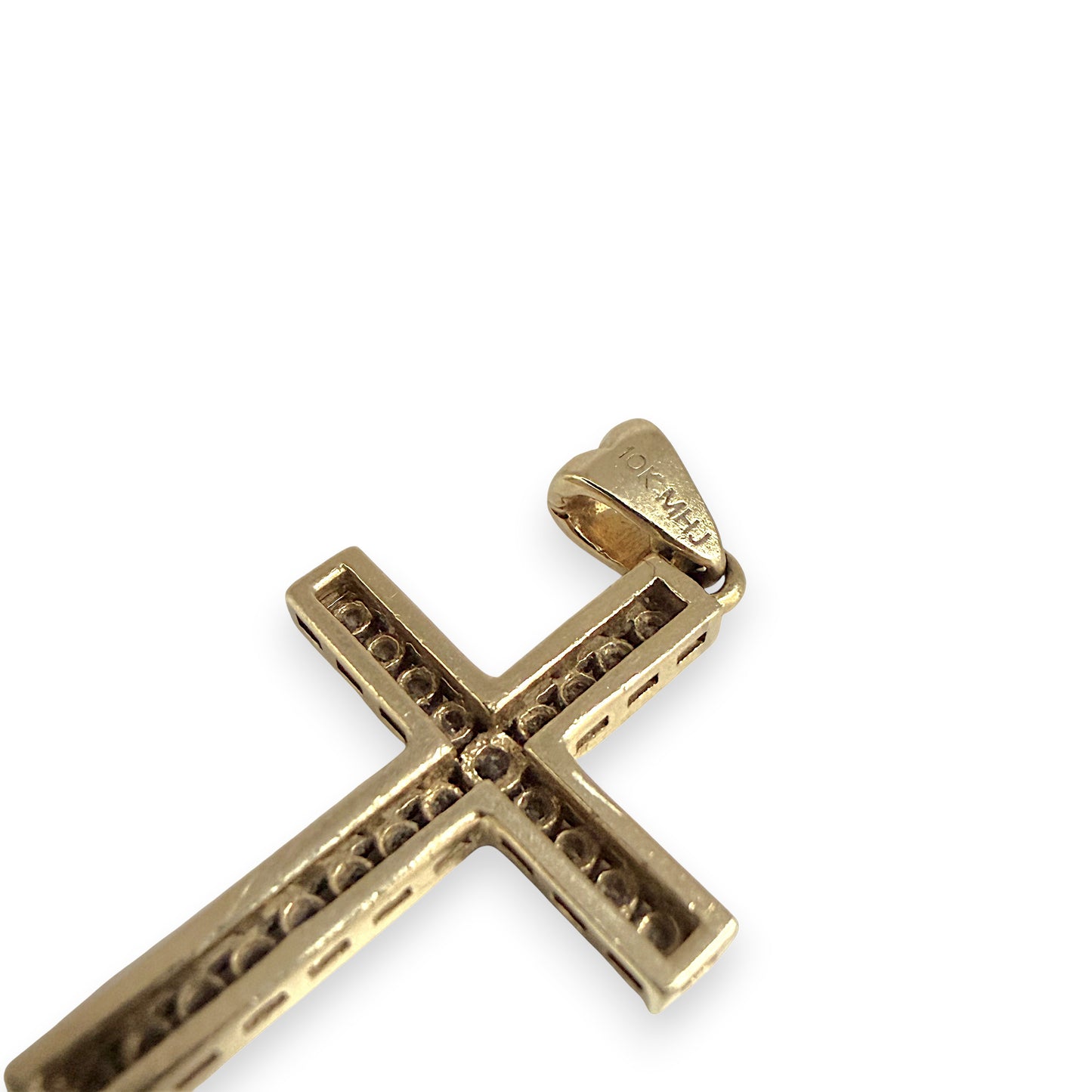 NZGD | 10ct Gold MICHAEL HILL Radiant Faith Cross 28.7mm