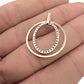 NZGD | 10ct Y/W Gold Dual Harmony Pendant with Natrual Diamonds