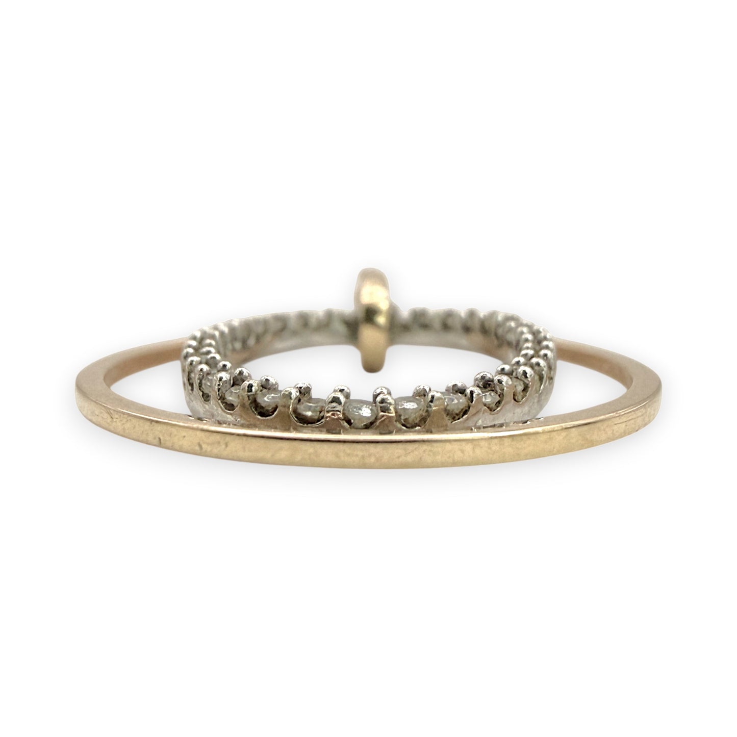 NZGD | 10ct Y/W Gold Dual Harmony Pendant with Natrual Diamonds