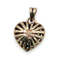 NZGD | 10ct Gold MICHAEL HILL Radiant Heart CZ Pendant 13.6mm