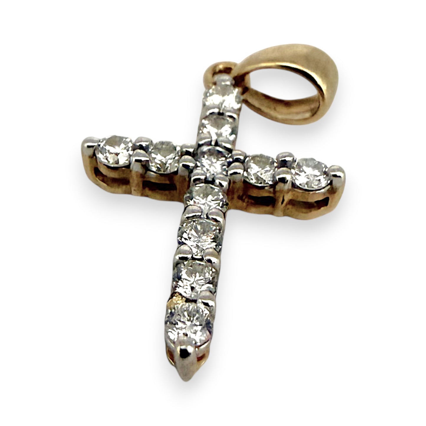 NZGD | 10ct Gold GraceLine Cross 18.5mm