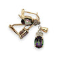 NZGD | 14ct Gold Mystic Topaz & Diamond Pendant Earring Set