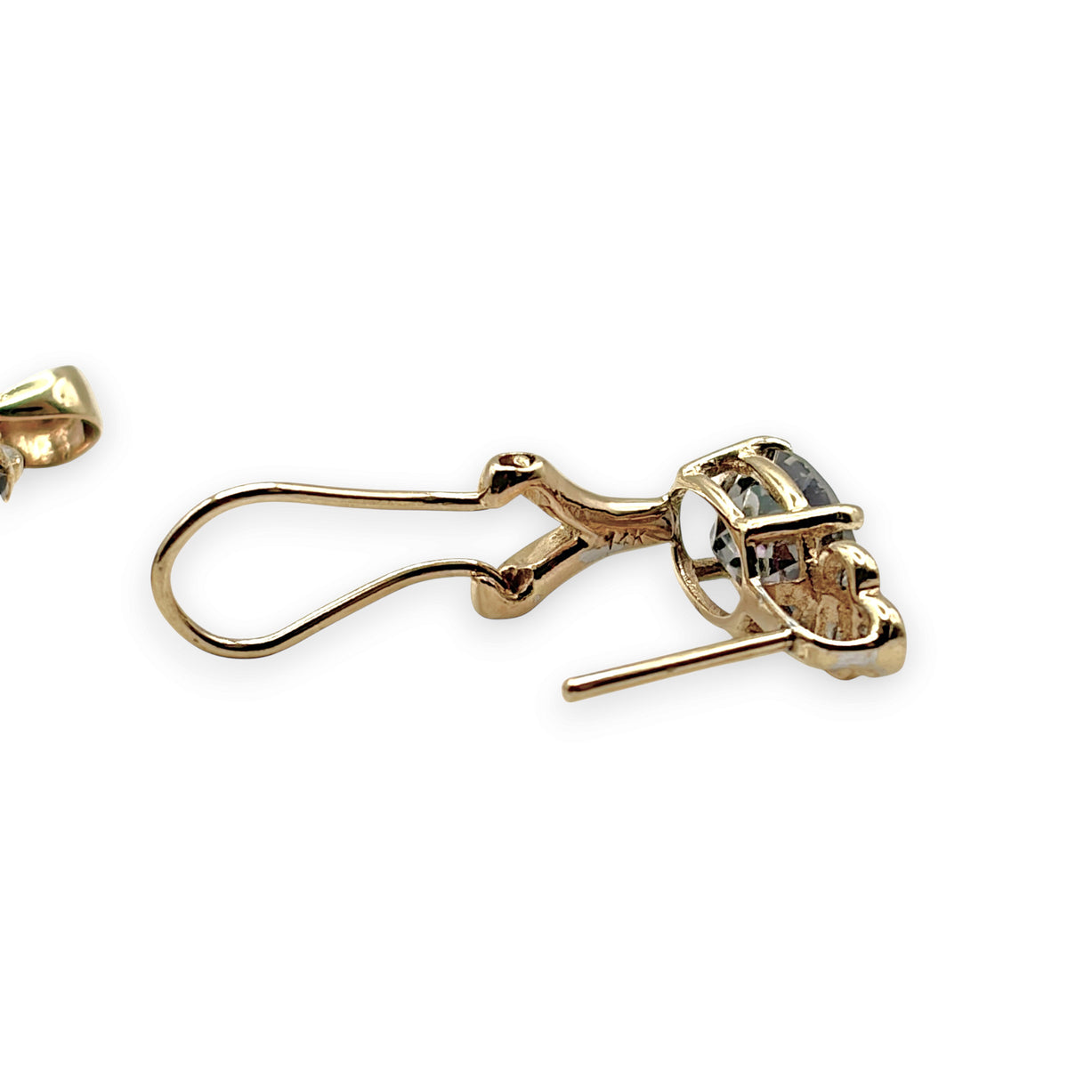 NZGD | 14ct Gold Mystic Topaz & Diamond Pendant Earring Set