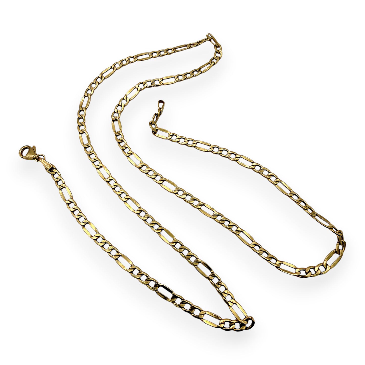 NZGD | 18ct Gold Everyday Aureo Figaro Chain 50cm