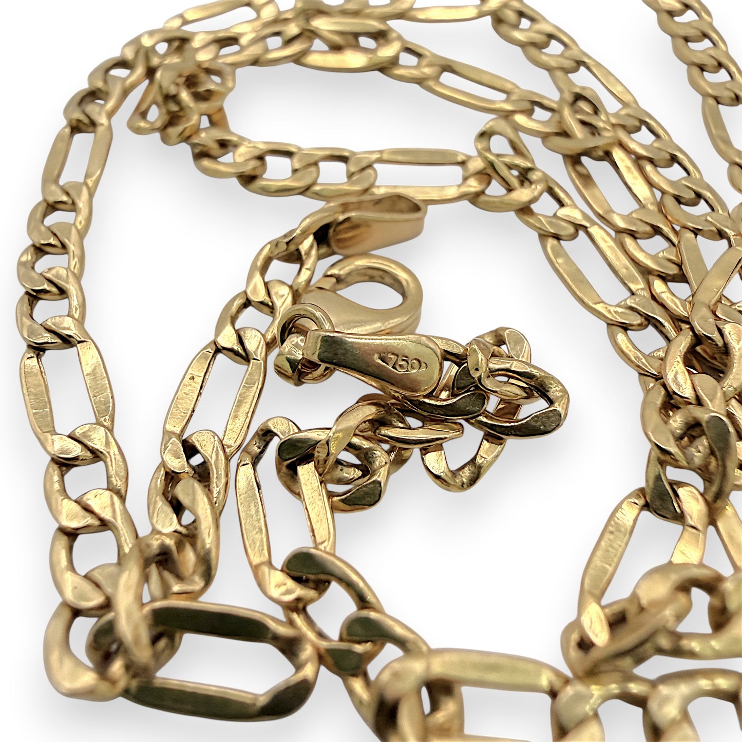 NZGD | 18ct Gold Everyday Aureo Figaro Chain 50cm